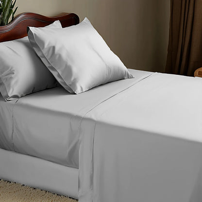 Silver Duvet Cover Set Egyptian Cotton 1000 Thread Count