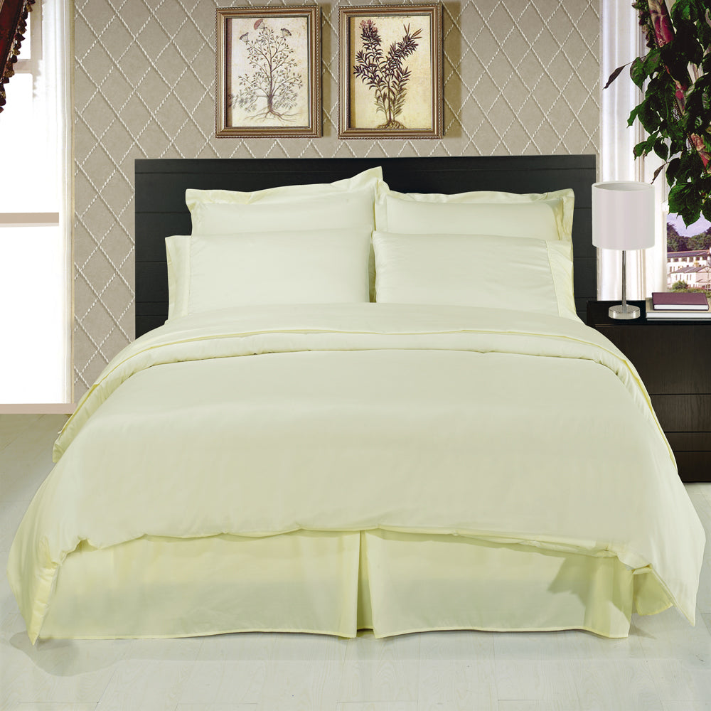 Ivory Duvet Cover Set Egyptian Cotton 1000 Thread Count